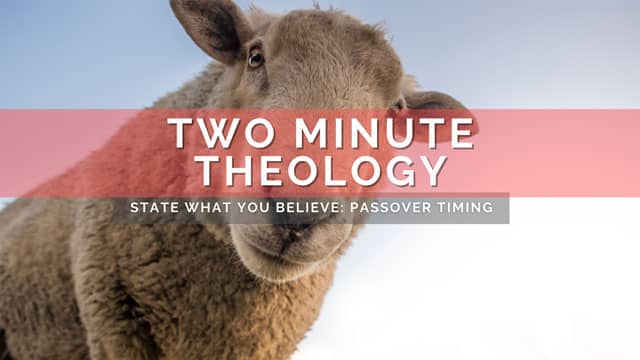 image of inquisitive sheep with words two minute theology